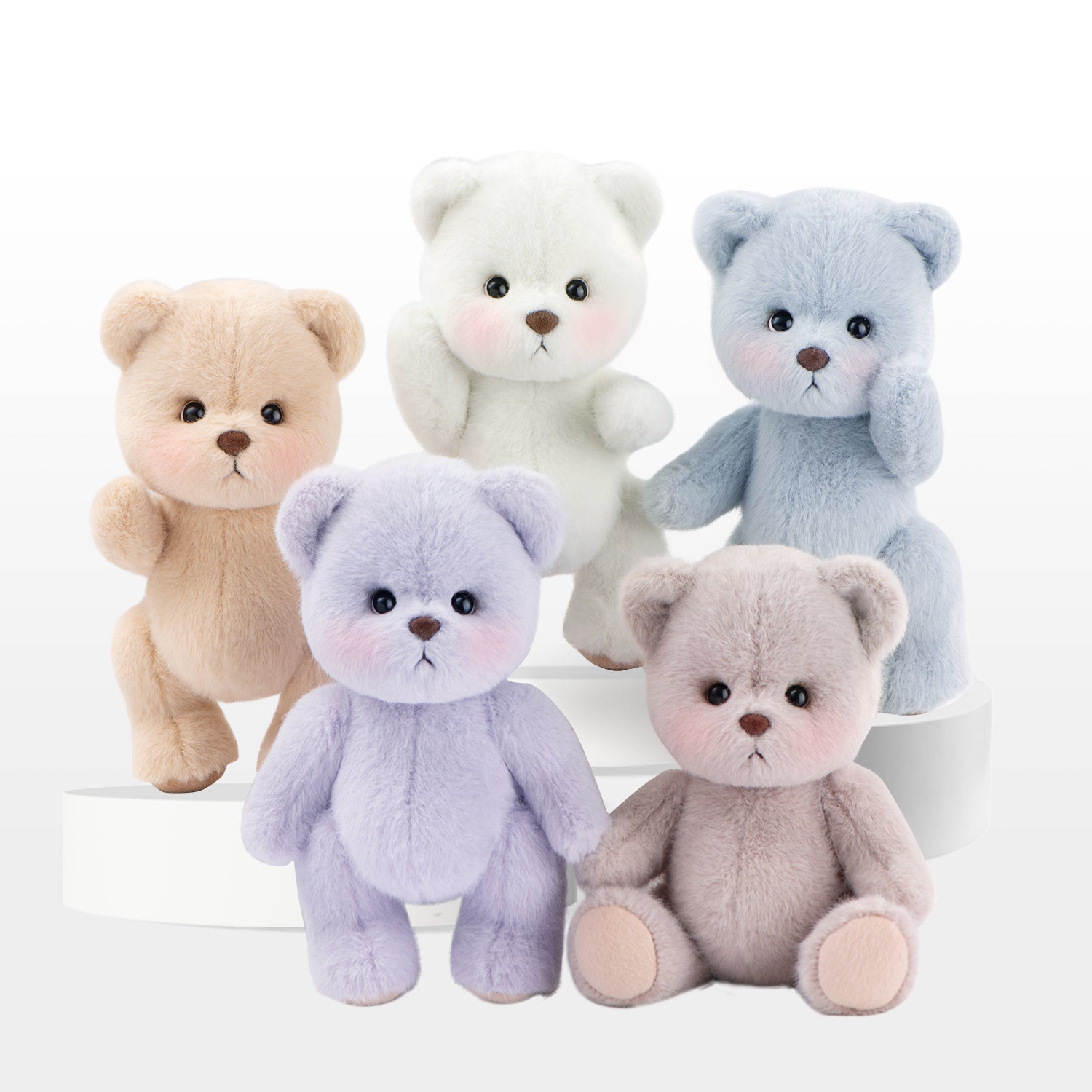 Short Plush Small Teddy Bear Handmade Stuffed Animals Boys Girls