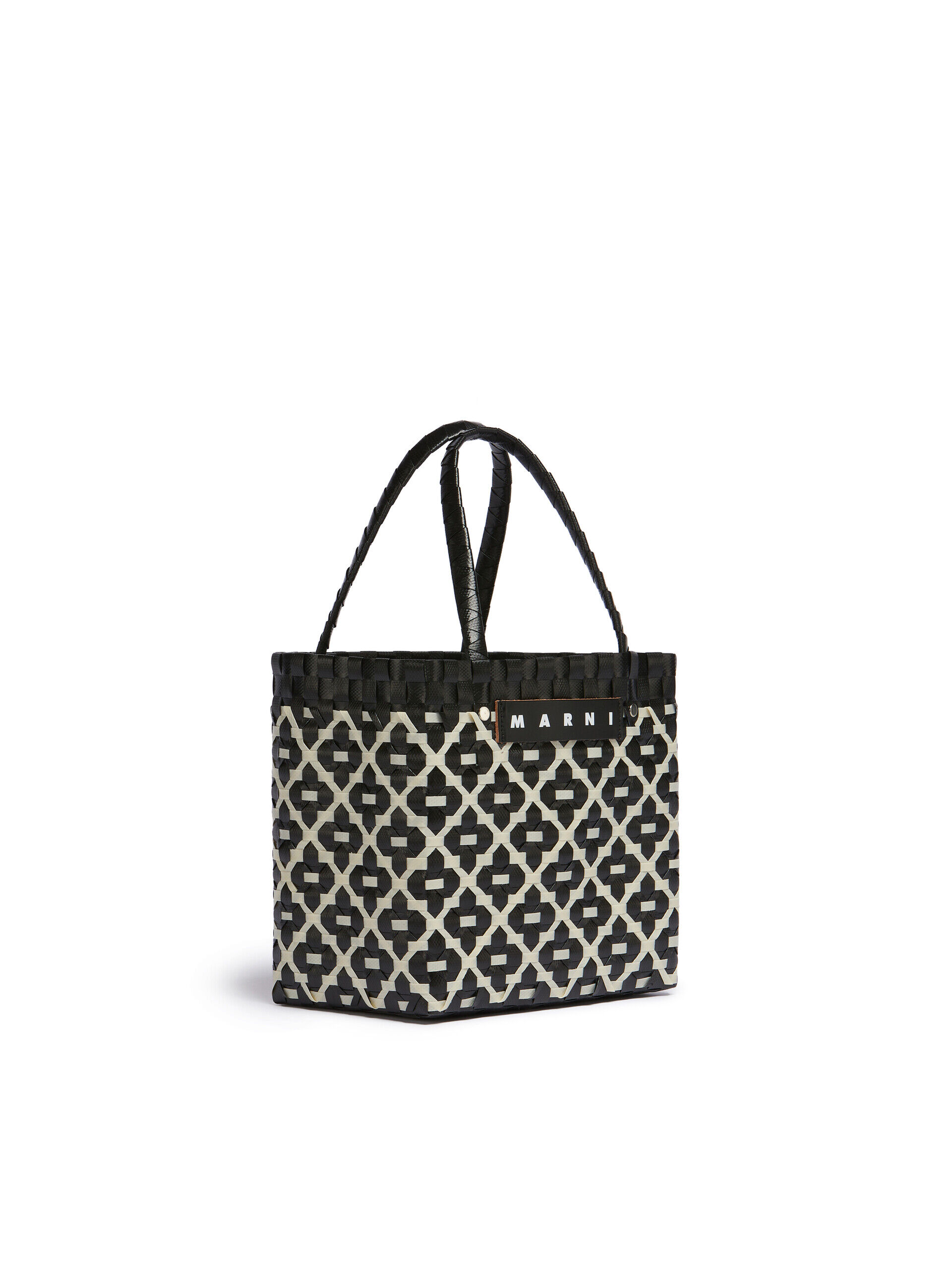 ブラック MARNI MARKET Criss-Cross ミニ バスケットバッグ | Marni