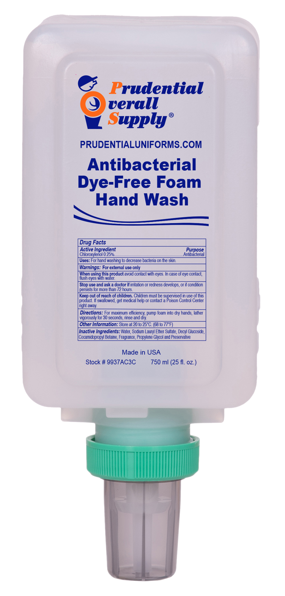 Antibacterial Dye-Free Foam Hand Wash | Prudential Overall Supply
