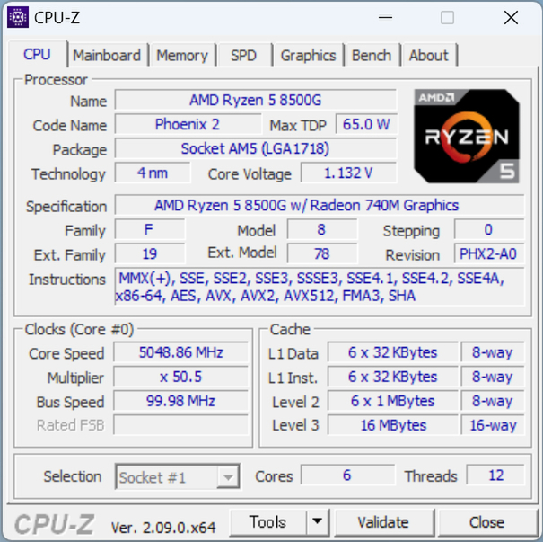 意外と良いかも！ ビデオ内蔵8000Gシリーズ最下位「Ryzen 5 8500G」の