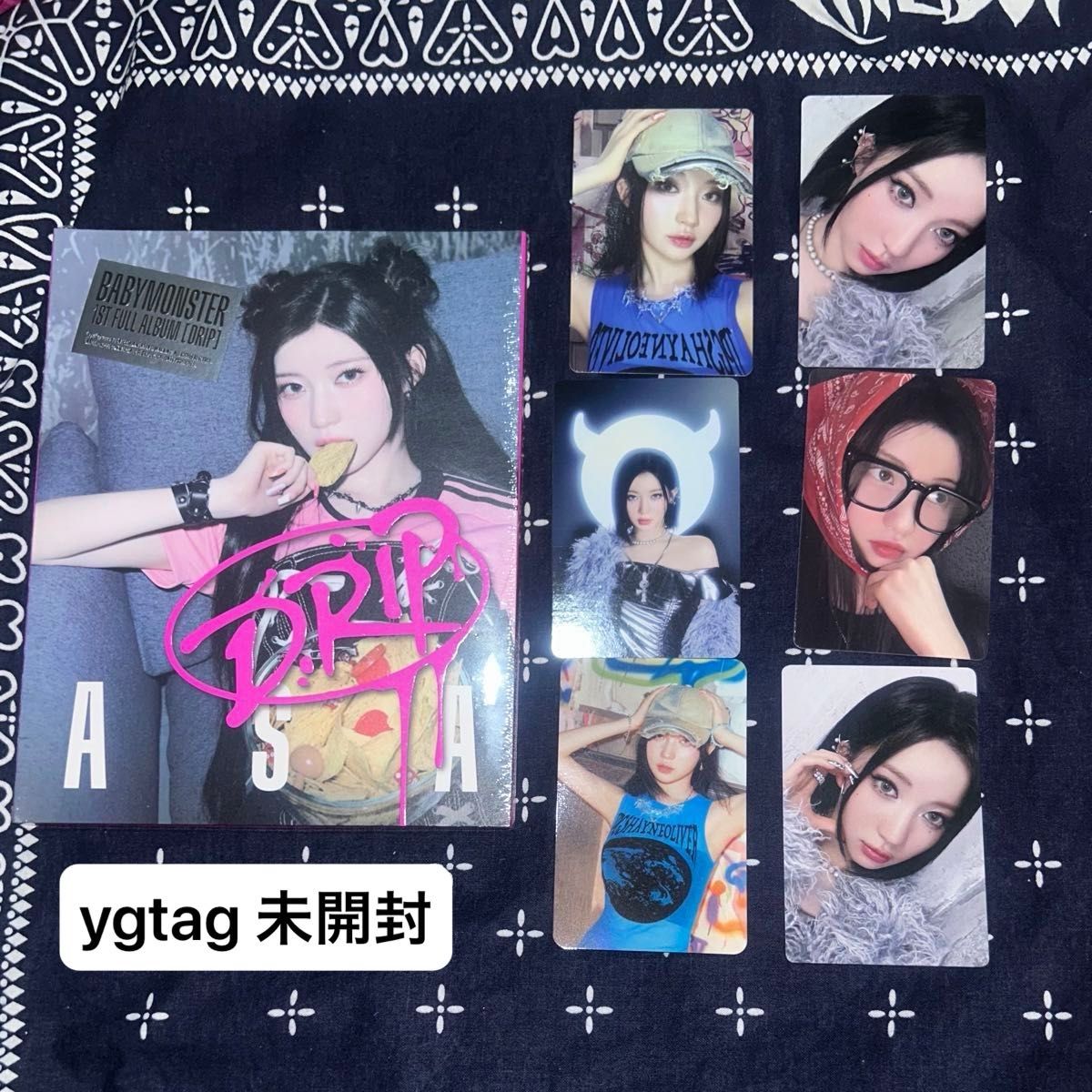 BABYMONSTER drip セット 渋谷 タワレコ ラキドロ アサ トレカ yg tag