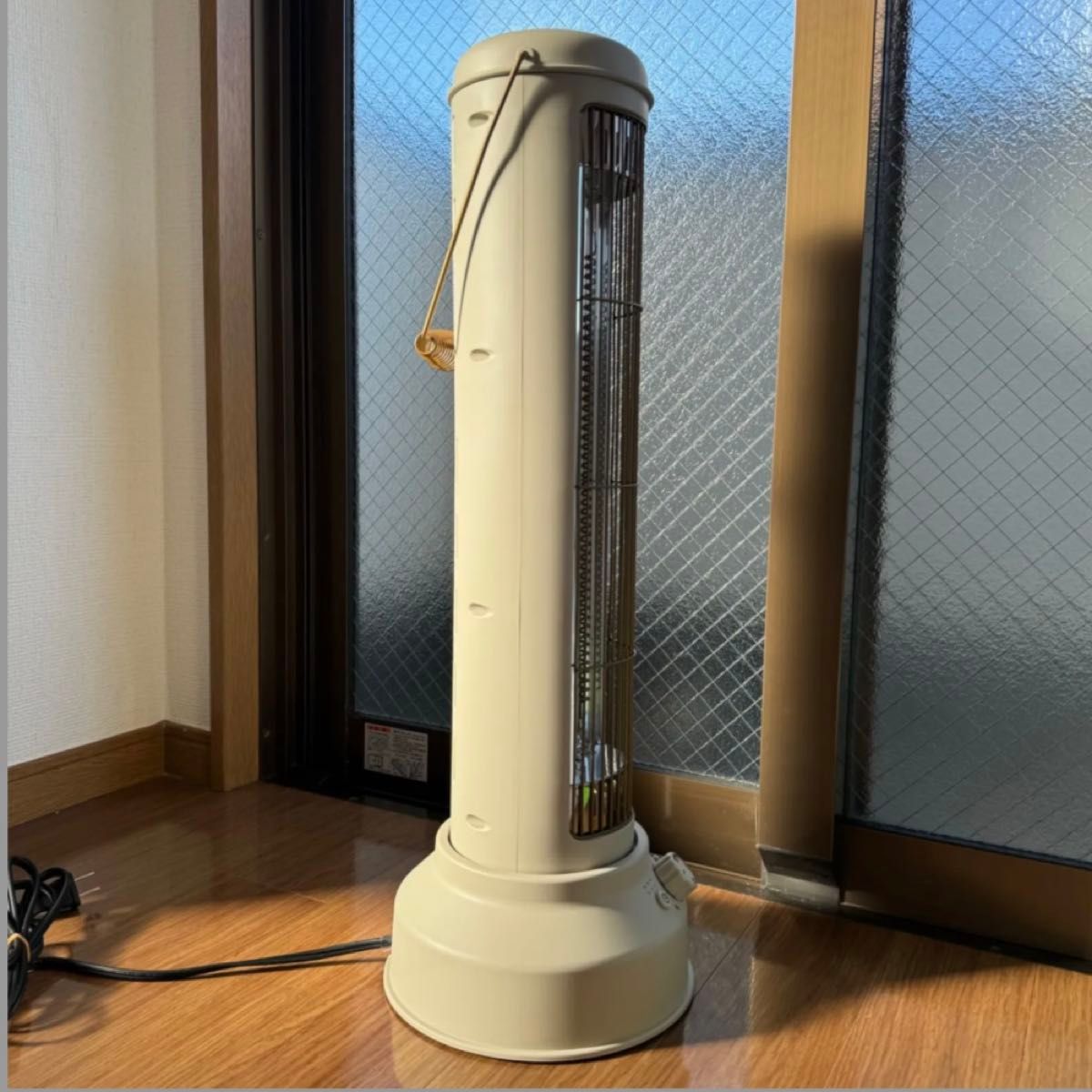 美品】BRUNO カーボンヒーター NostalStovewide グレージュ BOE077-GRG