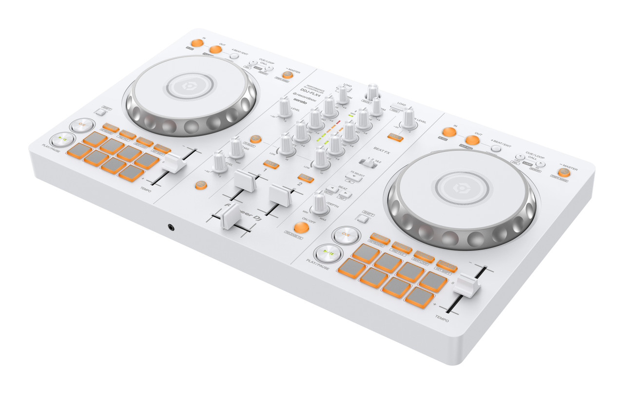 Pioneer DJ DDJ-FLX4-W 2-Channel DJ Controller For Rekordbox and