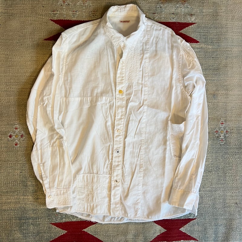 vintage kapital キャピタル whiteカトマンズシャツ 古着 | THIRD