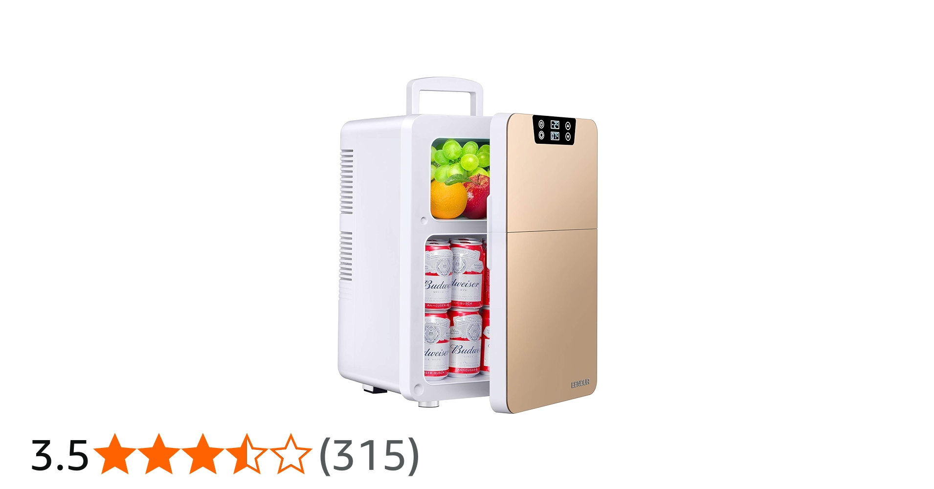 Amazon | EENOUR 冷温庫 20L ポータブル 小型 2ドア 同時保温保冷可能
