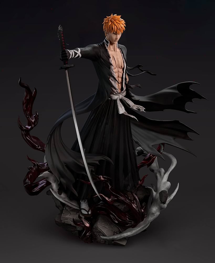 Amazon.co.jp: 黒崎一護 くろさきいちご フィギュア 1/6スケール 塗装
