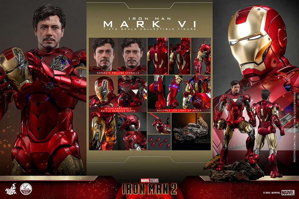 映画『アイアンマン2』より、アイアンマン・マーク6が1/4スケールの