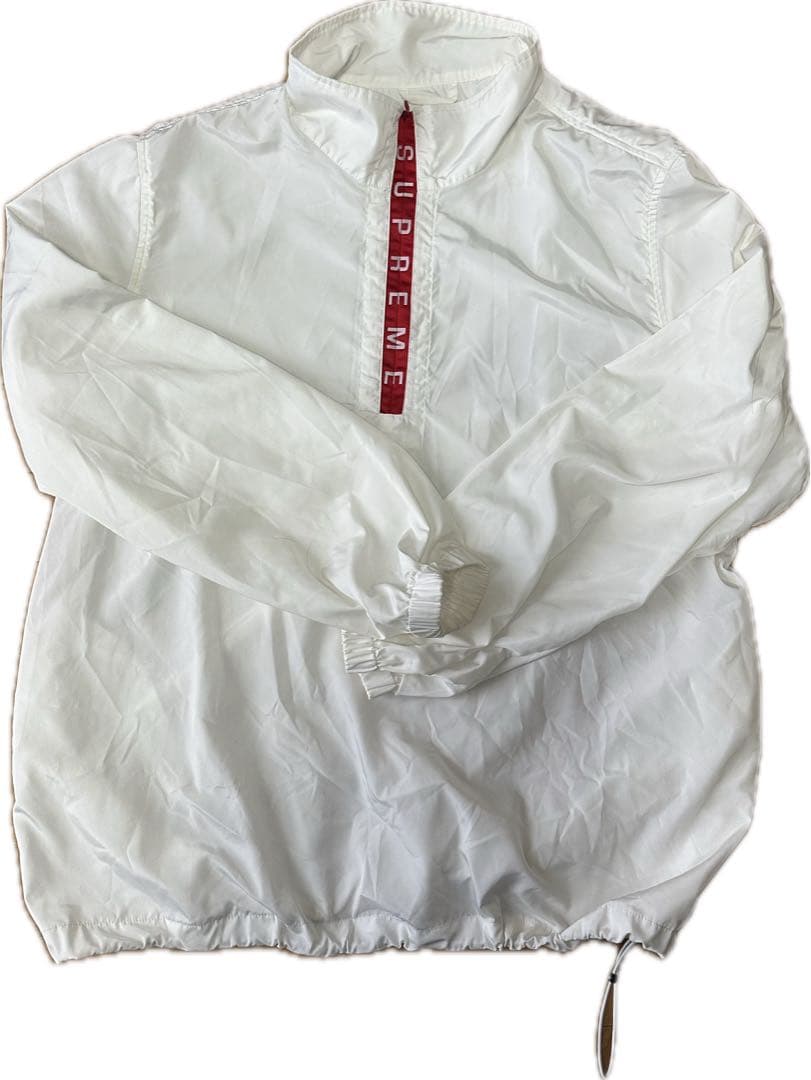 Supreme ハーフジップナイロンジャケット XL ホワイト Supreme（ナイロンジャケット ・ ホワイト/白色系）のフリマアイテム一覧