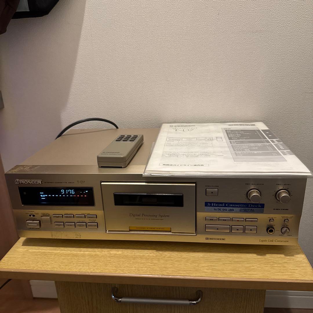 【動作品】Pioneer T-D7 パイオニア カセットデッキ リモコン付き Amazon.co.jp: パイオニア 3ヘッドシングルカセットデッキ T-D7 : 家電