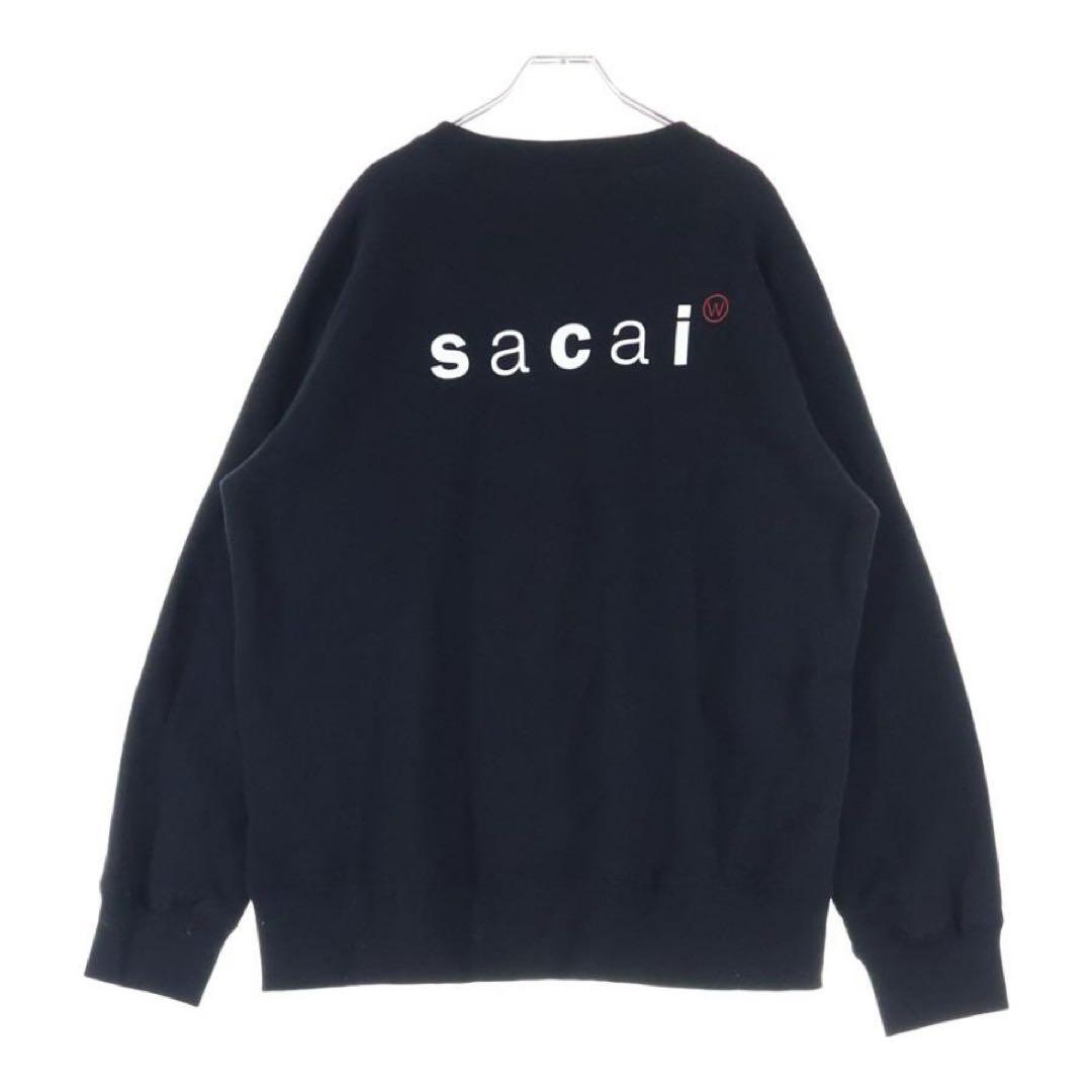 25ss WTAPS x SACAI クルーネック　トレーナー　XL sacai(サカイ) / 25SS/WTAPS Print Pullover/スウェット/4/コットン