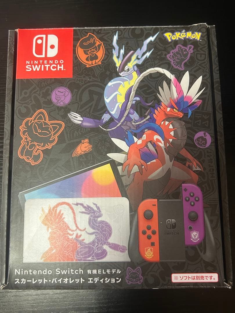 【ポケモン】Nintendo Switch 有機ELモデル　ジョイコン無し Nintendo Switch（有機ELモデル） スカーレット・バイオレット