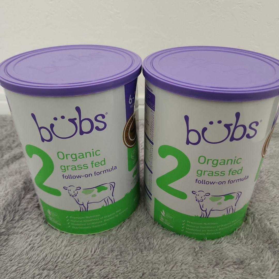 Bubs バブズ オーガニック粉ミルク STEP2 2缶セット バブスbubs organic 粉ミルク ステップ1 ステップ2 2缶セット Bubs