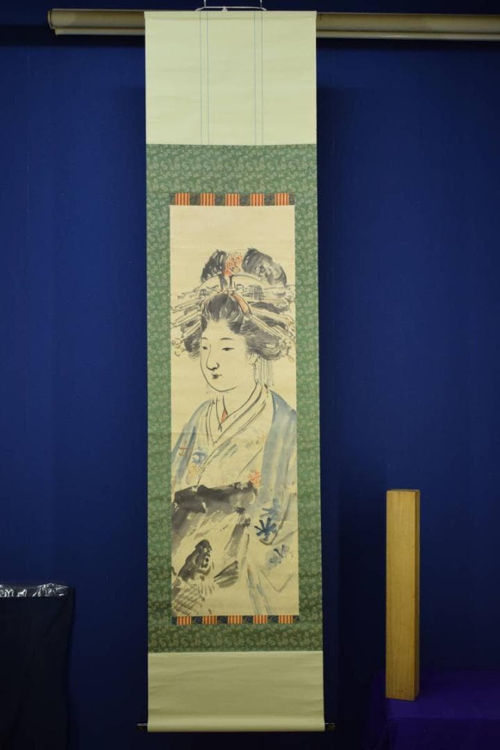 不詳/作者不明/舞妓/美人画/布袋屋掛軸HH-733 - メルカリ